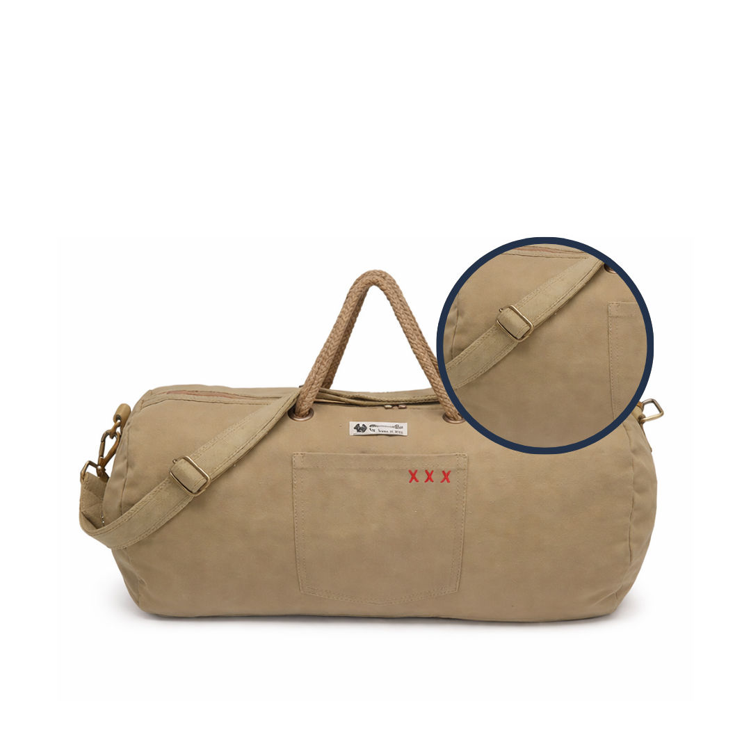 Beige Unisex Travel Duffle Bag for Every Adventure 136